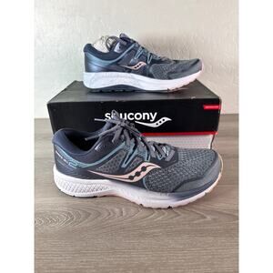 Saucony OMNI ISO 2 Gray Pink Women’s Running Shoes Size 9.5 EU 41
